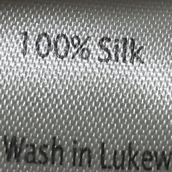 ECRU Black Print 100% Silk Blouse size Small Long Sleeves Career Casual Preppy - Picture 11 of 13